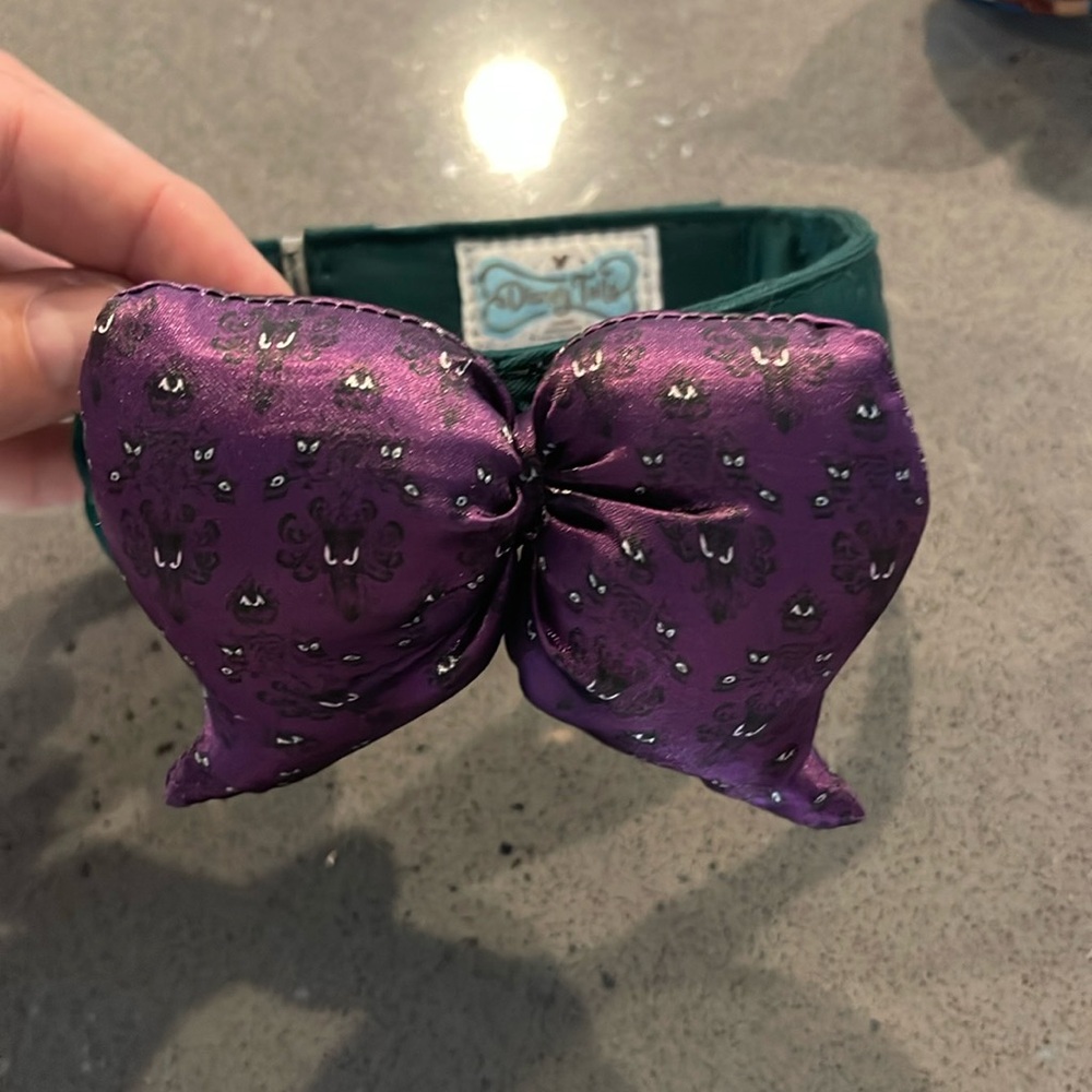 Disney Pet Collar * Haunted Mansion Bow * NWOT